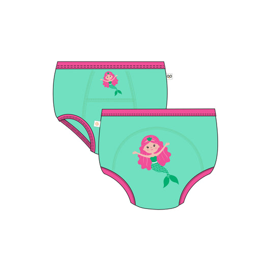 **2026 PRE-ORDER** Toddler Organic Potty Training Pants (3-pk) - Mermaids