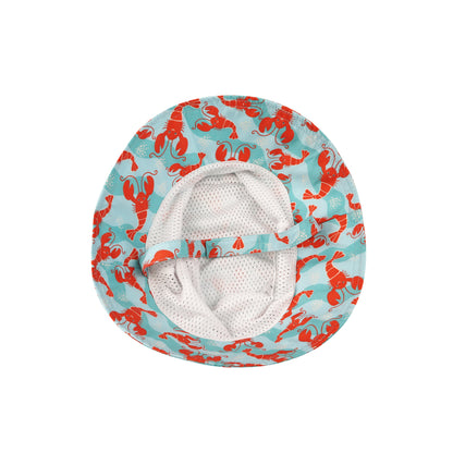 **2026 PRE-ORDER** Baby/Toddler Printed Bucket Sun Hat - Logan the Lobster