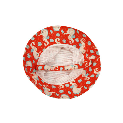 **2026 PRE-ORDER** Baby/Toddler Printed Bucket Sun Hat - Sally the Seahorse