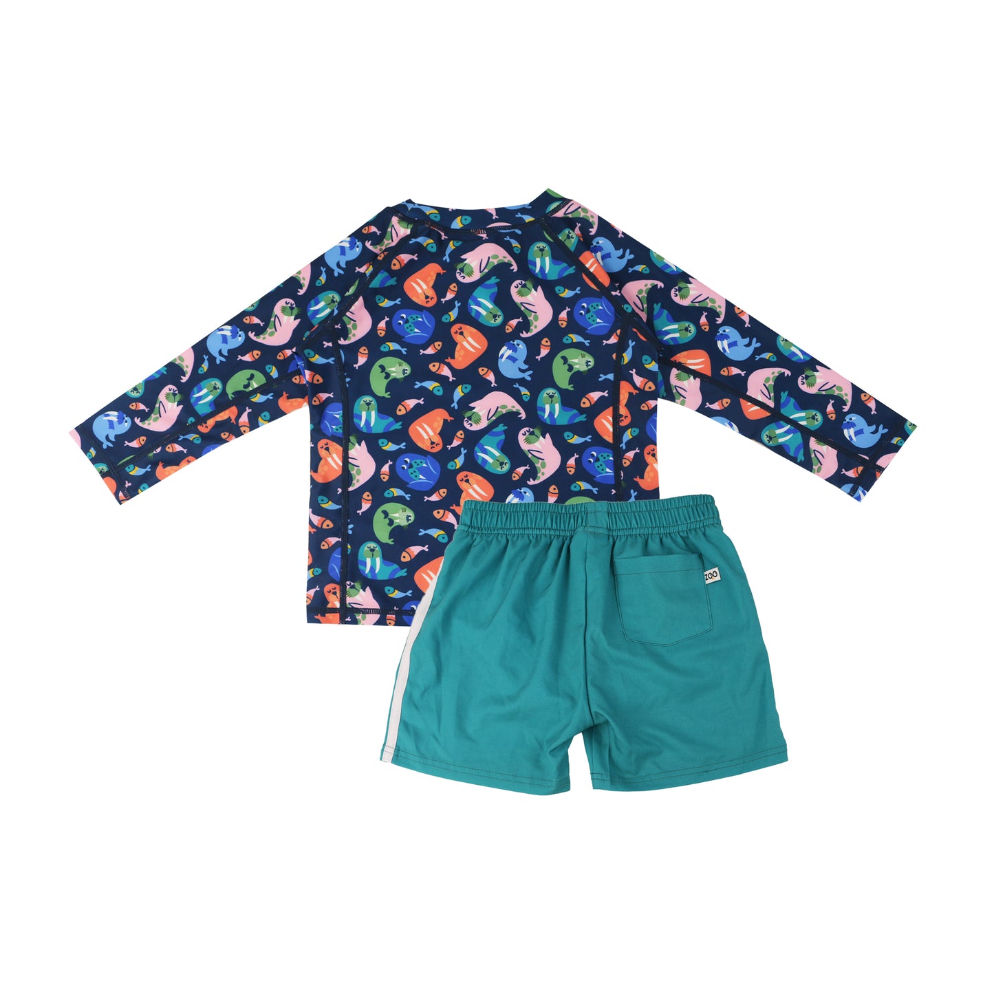 **2026 PRE-ORDER** Baby/Toddler Boys Swim Top & Swim Shorts Set - Wally the Walrus