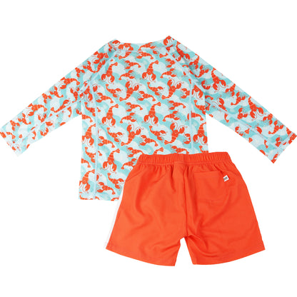 Baby/Toddler Boys Swim Top & Swim Shorts Set - Logan the Lobster