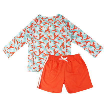 Baby/Toddler Boys Swim Top & Swim Shorts Set - Logan the Lobster