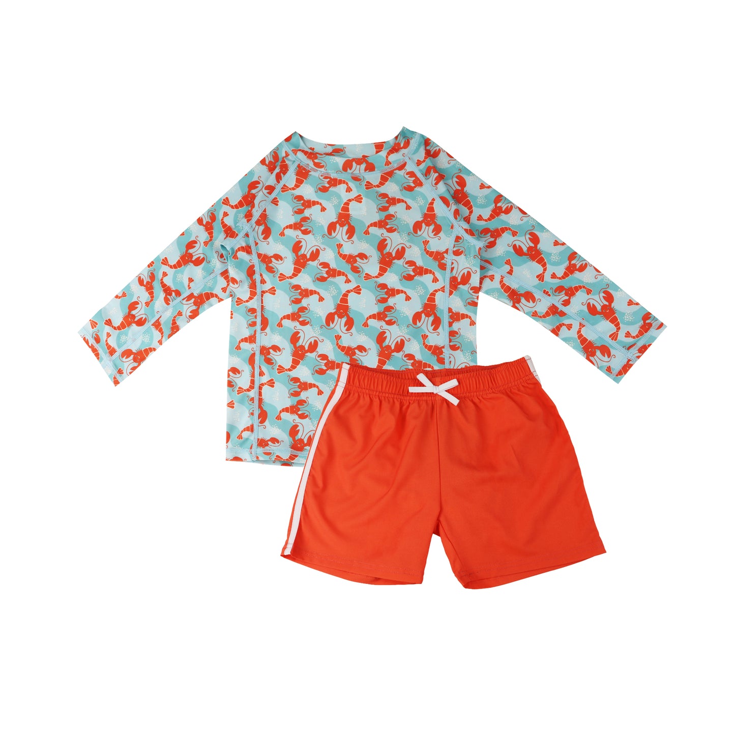 **2026 PRE-ORDER** Baby/Toddler Boys Swim Top & Swim Shorts Set - Logan the Lobster