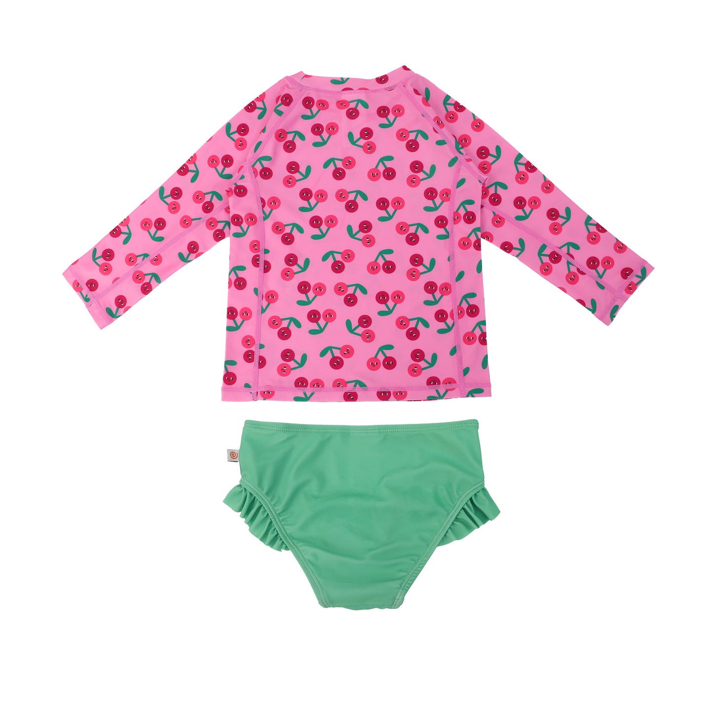 **2026 PRE-ORDER** Baby/Toddler Girls Swim Top & Bikini Bottoms Set - Cherry