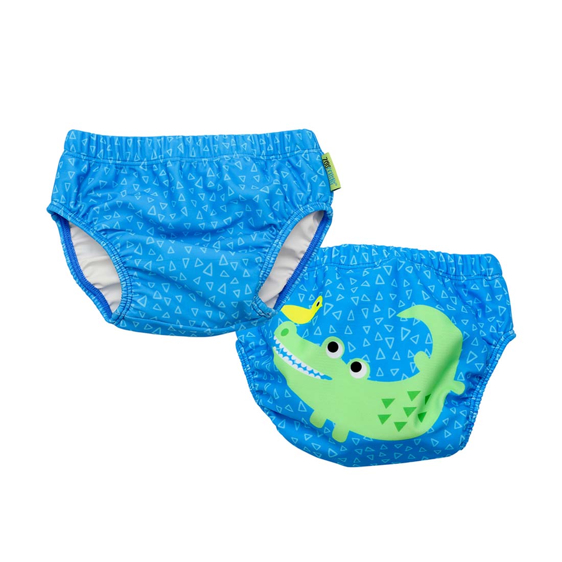 12111 Knit Swim Diaper 2PC Alligator PS