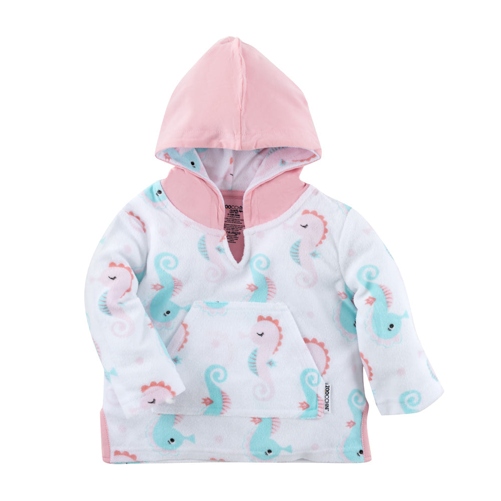 ZOOCCHINI UPF50+ Bath & Swim Coverup - Sally the Seahorse