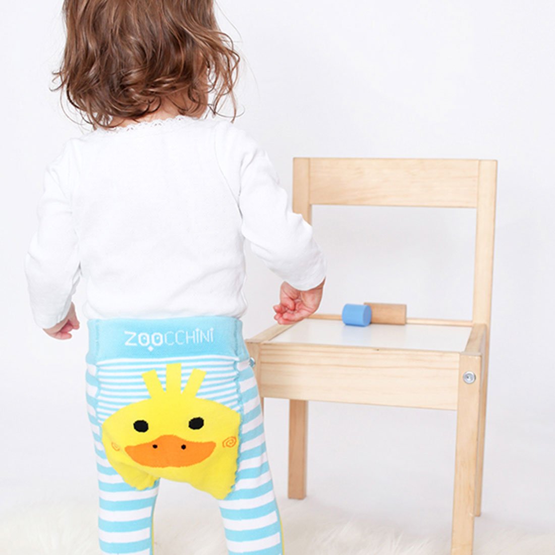 ZOOCCHINI grip+easy‚Ñ¢ Comfort Crawler Legging & Socks Set - Puddles the Duck-1