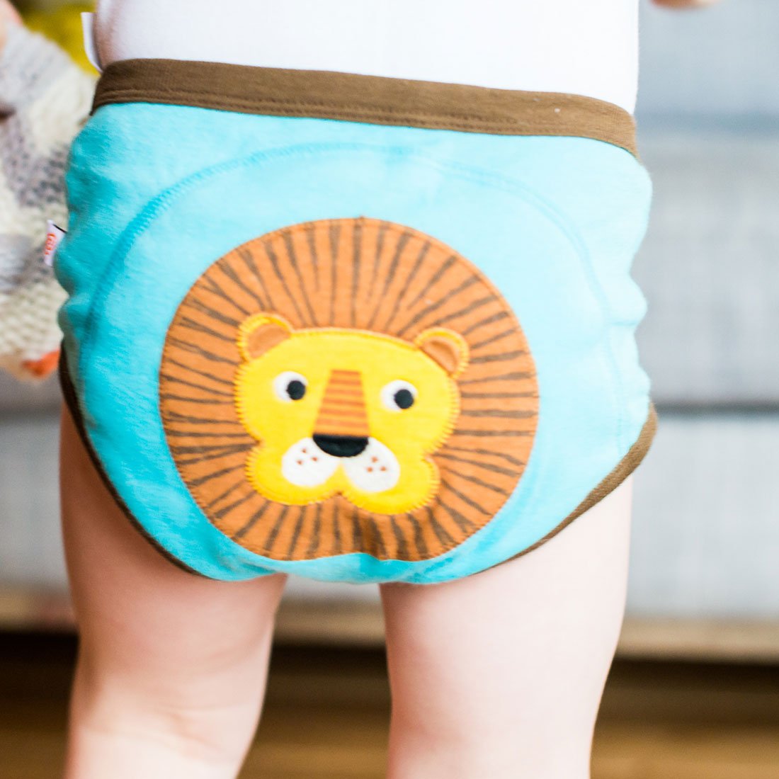 ZOOCCHINI Boys 3 Piece Organic Potty Training Pants Set - Safari Friends-2