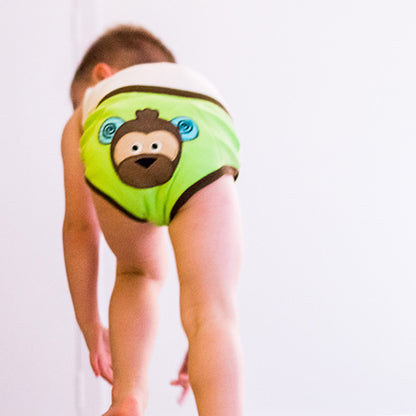 ZOOCCHINI Boys 3 Piece Organic Potty Training Pants Set - Safari Friends-3