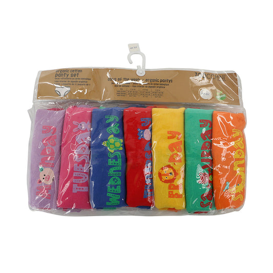 ZOOCCHINI 7 Piece Organic Pantys - Days of the Week