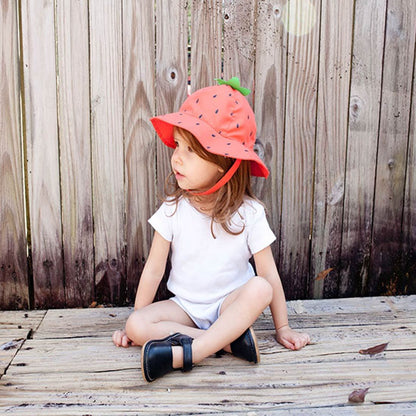 ZOOCCHINI UPF50+ Baby Sun Hat - Strawberry-2