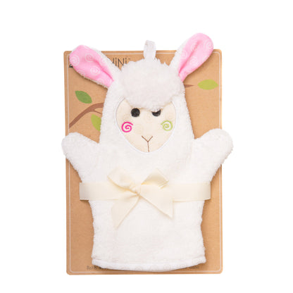 Baby Plush Terry Bath Mitt - Lola the Lamb