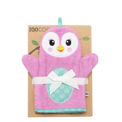 Baby Plush Terry Bath Mitt - Penny the Penguin