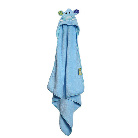 Baby Plush Terry Hooded Bath Towel - Henry the Hippo