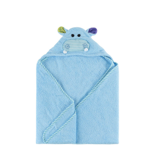 Baby Plush Terry Hooded Bath Towel - Henry the Hippo
