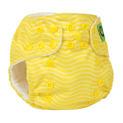 Baby/Toddler Reusable Cloth Pocket Diaper (+2 Inserts) - Puddles the Duck