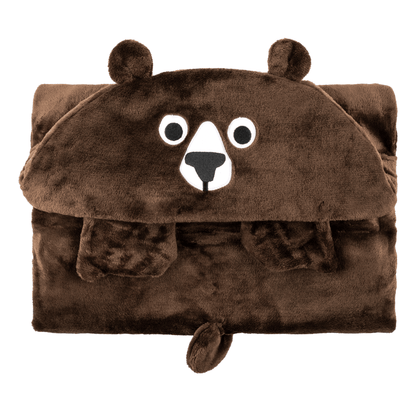 Toddler/Kids Animal Hooded Blanket - Bosley the Bear