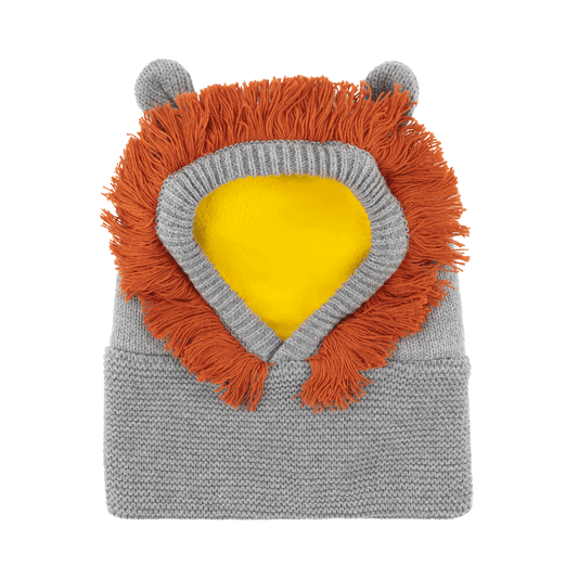Baby/Toddler Knit Balaclava Hat - Leo the Lion