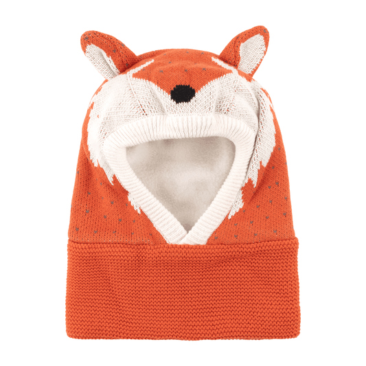 Baby/Toddler Knit Balaclava Hat - Finley the Fox