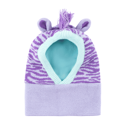 Baby/Toddler Knit Balaclava Hat - Ziggy the Zebra