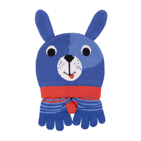Toddler/Kids Winter Beanie Hat and Gloves Set - Duffy the Dog