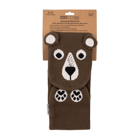 Toddler/Kids Winter Knit Scarf - Bosley the Bear