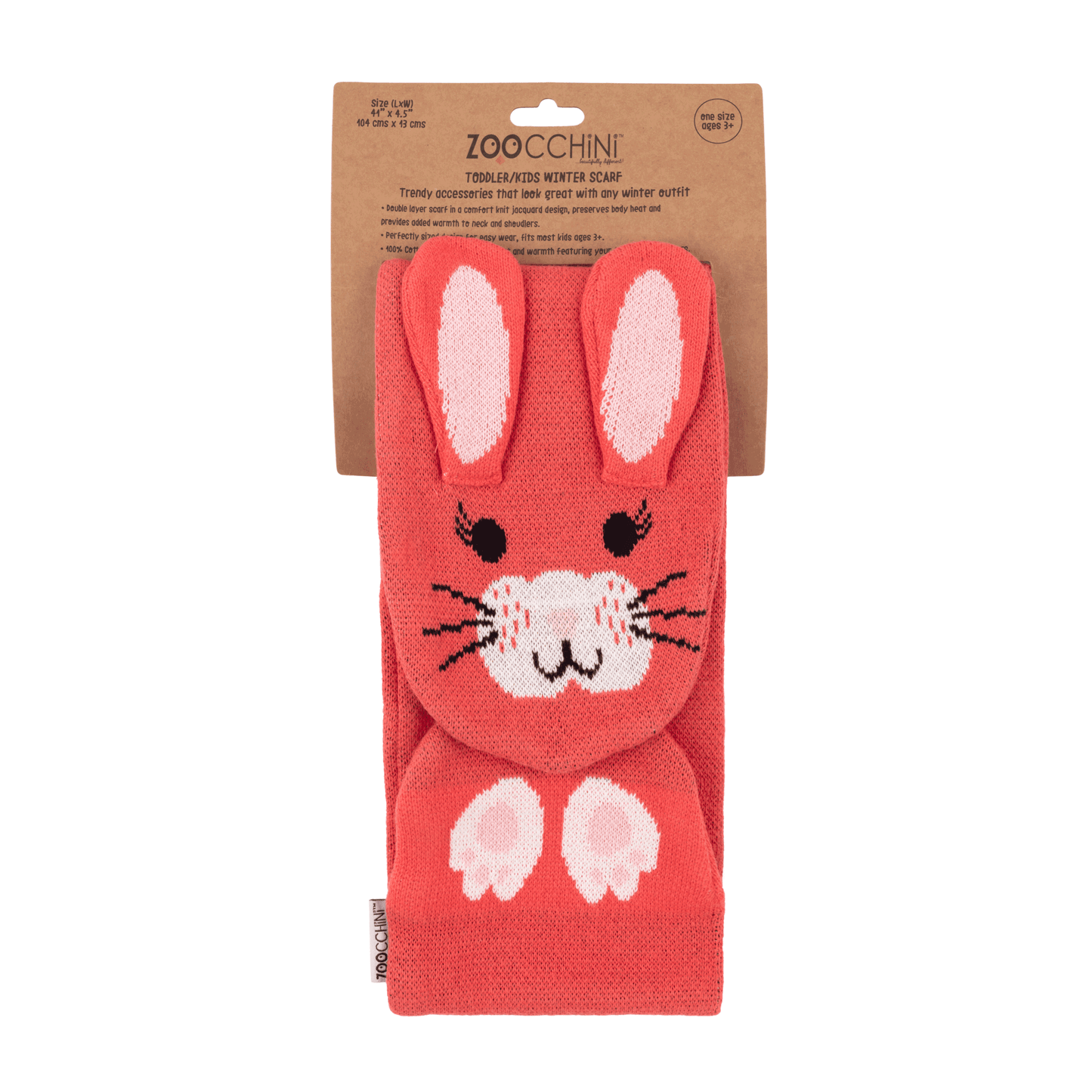 Toddler/Kids Winter Knit Scarf - Bella the Bunny